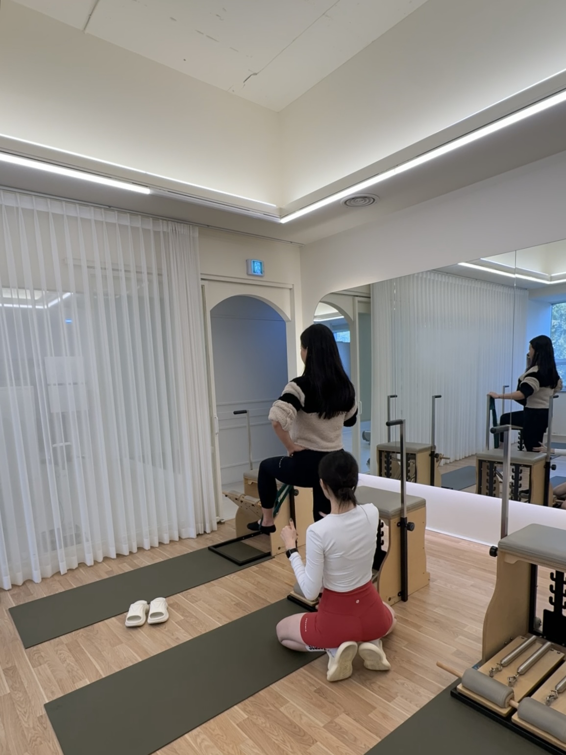 이혜민 강사 필라테스 지도 모습